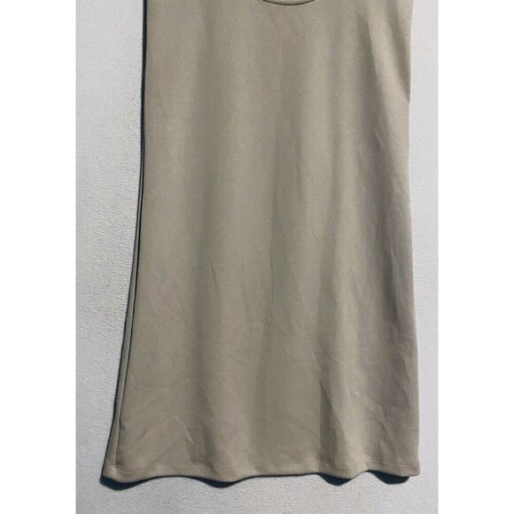 Rachel Zoe Dress Womens XL Beige Muscle Tank Mini Sleeveless Grunge Boxy Boho - Picture 3 of 7